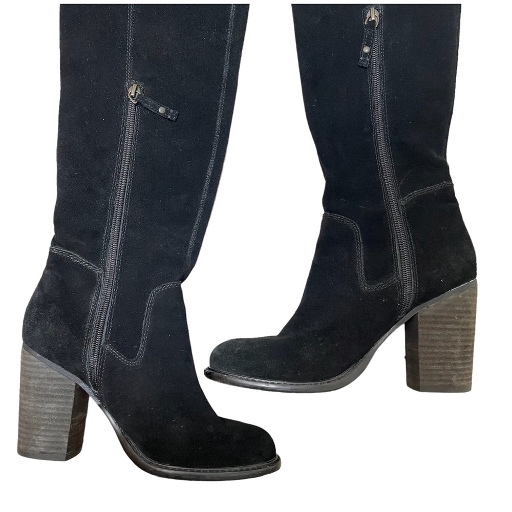 Kelsi Dagger Logan Black Over The Knee Suede‎ Boot - Picture 4 of 11